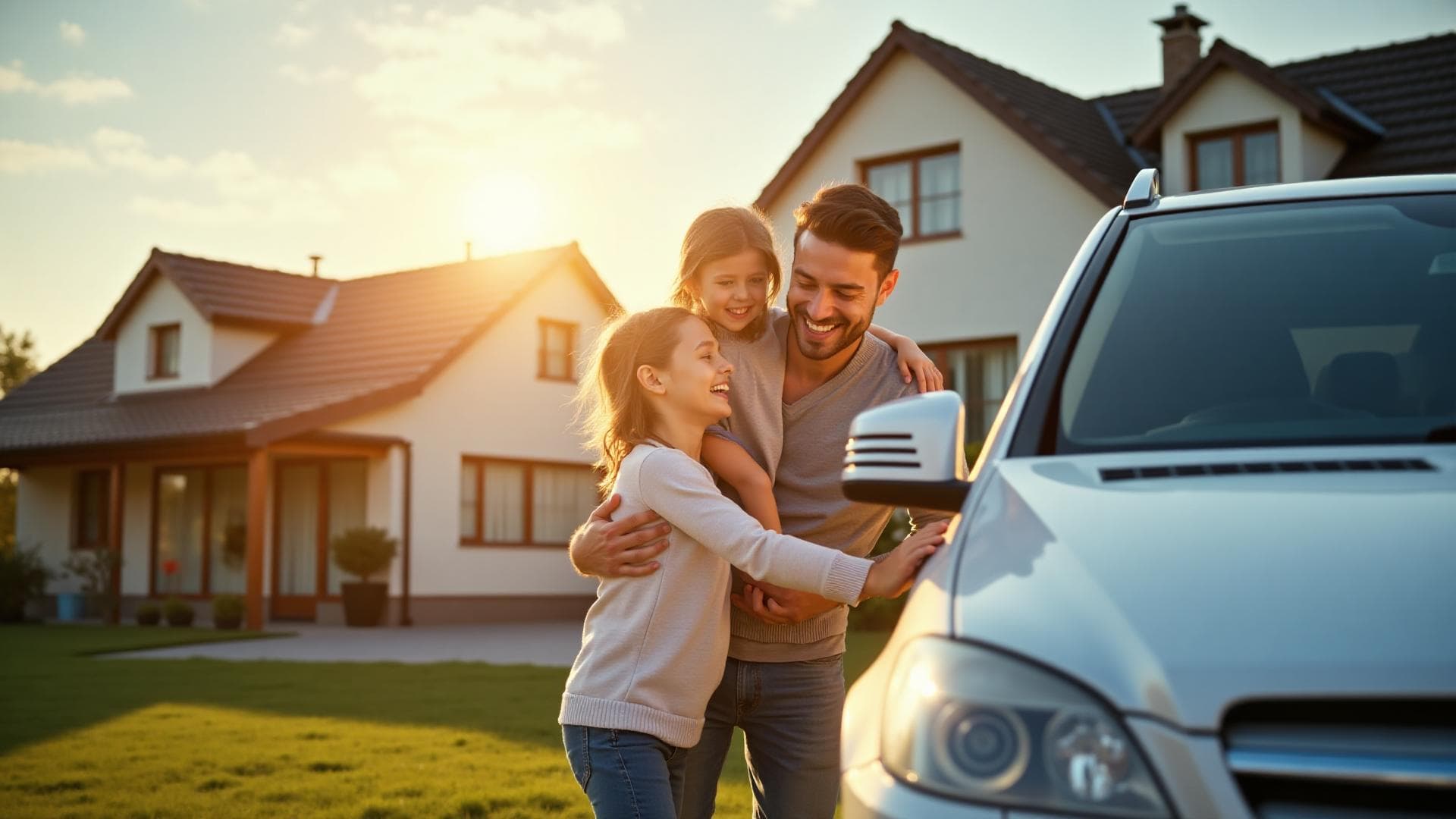 Background image happy family